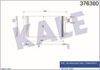 Kale 376300 Klima Radyatörü Kondanser Transporter T5 1.9TD 03- 7H0820411E