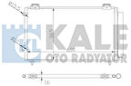Kale 383100 Klima Radyatörü Toyota Corolla 1.4 D4D 2.0 D4D Benzinli 2003-2007 608x347x16 8845012260