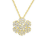 Altın Kar Tanesi Kolye (KLY0292)