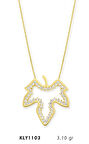 Harem Altın 14 Ayar Altın Yaprak Kolye KLY1103