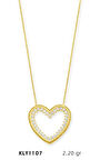 14 Ayar Altın Kalp Kolye KLY1107