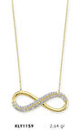 14 Ayar Altın Sonsuzluk Kolye KLY1159