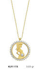 14 Ayar Altın Hamile Kadın Kolye KLY1173