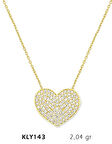 Harem Altın 14 Ayar Altın Kalp Kolye KLY143