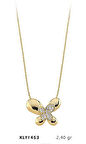 14 Ayar Altın Kelebe Kolye KLY1453