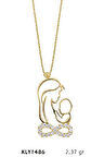 Harem Altın 14 Ayar Altın Anne Bebek Kolye KLY1486