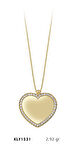 14 Ayar Altın Kalp Kolye KLY1531