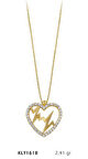 14 Ayar Altın Kalp Ritmi Kolye KLY1618