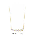 Harem Altın 14 Ayar Sekiz Sırataşlı Kolye KLY1703