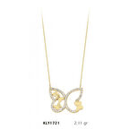 14 Ayar Kelebek Kolye KLY1721