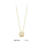 Harem Altın 14 Ayar Tektaş Kolye KLY1725