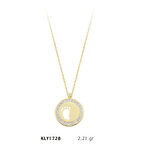 Harem Altın 14 Ayar Bebek Ayak İzi Altın Kolye KLY1728