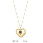 Harem Altın 14 Ayar Seni Seviyorum Taşlı Altın Kolye KLY1768