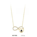 14 Ayar Altın Tektaş Sonsuzluk Kolye KLY1905