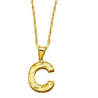Harem Altın Üç Boyutlu C Harf Kolye KLY1974