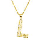 Harem Altın Üç Boyutlu L Harf Kolye KLY1982