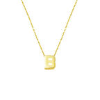 B Harfi 14 Ayar Minimal Kolye KLY2013