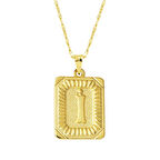 Pullu İ Harfi Zincir Kolye KLY2037