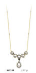 Harem Altın 14 Ayar Altın Fantezi Taşlı Kolye KLY339