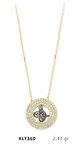 14 Ayar Altın Tuğra Kolye KLY360