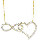 14 Ayar Altın Sonsuzluk Kalp Kolye KLY406