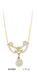 Harem Altın 14 Ayar Altın Fantezi Kolye KLY534