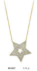 Harem Altın 14 Ayar Altın Yıldız Kolye KLY627