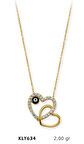 Harem Altın 14 Ayar Altın Kalp Kolye KLY634