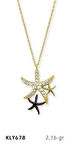 14 Ayar Altın Deniz Yıldızı Kolye KLY678