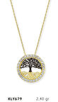 14 Ayar Altın Hayat Ağacı Kolye KLY679