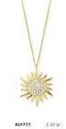 14 Ayar Altın Güneş Kolye KLY777