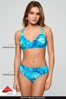 Kom Seusa Desenli Toparlayıcı Bikini Takımı Turkuaz