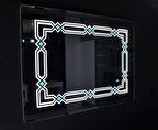 Dokunmatik LED'li 45x60 Desenli ve Renkli Ayna