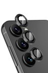 Newface Samsung Galaxy A24 4G Valdez Metal Kamera Lens - Siyah