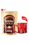 Nescafe Gold 200 Gr 2'li Set – 2 Adet Kırmızı Kupa Hediyeli