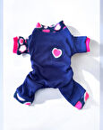 Heart Bites Kalın Penye Köpek Tulum Pijama