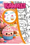 Kawaii Çıkartmalı Boyama Kitabı