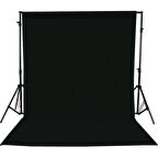 Gdx Seyyar Siyah Fon Perde (Katlanabilir Kumaş) 3x6 Metre