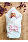 Bebek Battaniyesi Pamuklu Doğal Organik Uyku Bebek Kundağı Hastane Çıkışı Yenidoğan