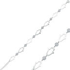 KENPAZAR 925 Ayar Gümüş Fatma Ana Eli Bileklik