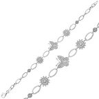 KENPAZAR 925 Ayar Gümüş Kelebek Bileklik