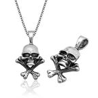 KENPAZAR 925 Ayar Gümüş Kuru Kafa Gümüş Kolye