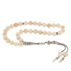 KENPAZAR ​Doğaltaş Metal Püsküllü Sedef Taşlı Tesbih