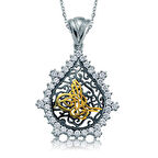 KENPAZAR 925 Ayar Gümüş Taşlı Tuğra Kadın Gümüş Kolye