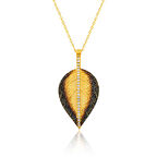 KENPAZAR 925 Ayar Gümüş Yaprak Kadın Gümüş Kolye