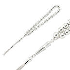 KENPAZAR Gümüş Yuvarlak Düz Tesbih