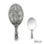 KENPAZAR 925 Ayar Gümüş Lale Motifli El Aynası