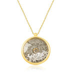 KENPAZAR Gümüş Gold Esmaül Hüsna Kadın Kolye