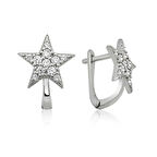 KENPAZAR 925 Ayar Gümüş Yıldız Küpe