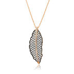 KENPAZAR 925 Ayar Gümüş Yaprak Kadın Gümüş Kolye